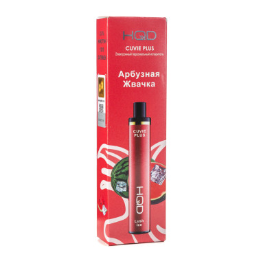 Электронная сигарета HQD Cuvie Plus 1200 (Арбузная жвачка)